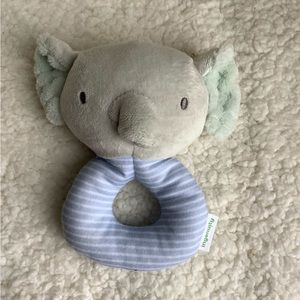 Ingenuity Elephant Soft Plush Stuffed Animal Rattle Ring